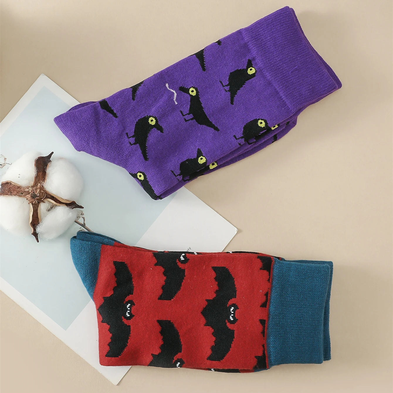 ThermalSocks™ Halloween Pattern Socks - 2 Pairs Pack