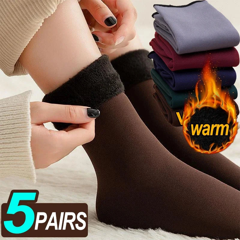 ThermalSocks™ Plush Winter Socks - 5 Pairs Pack