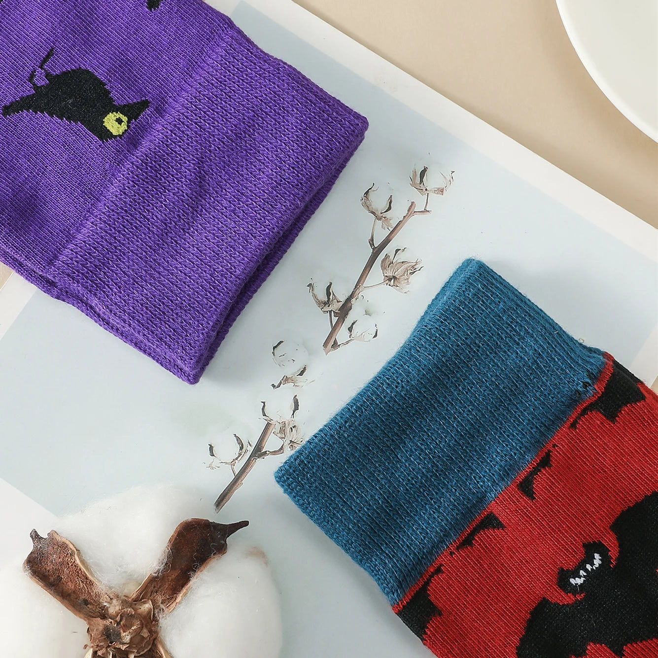 ThermalSocks™ Halloween Pattern Socks - 2 Pairs Pack