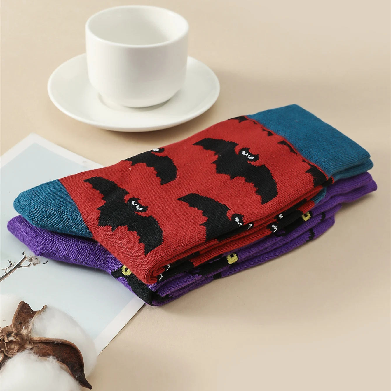 ThermalSocks™ Halloween Pattern Socks - 2 Pairs Pack